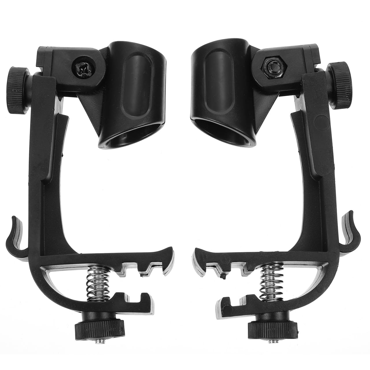 Vaguelly Adjustable Drum Microphone Clips 6-Pack Shockproof Mic Stand Clips for Handheld Microphones Compatible with Standard Dr