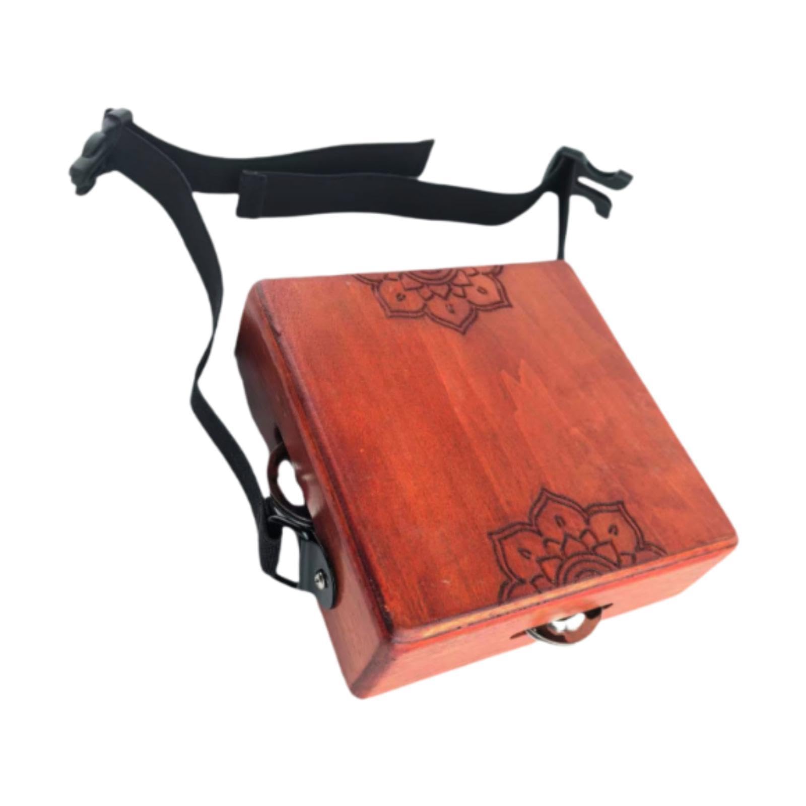 HEAVENGLOW 2 Tone Cajon Easy to Carry for Beginners Professional Wearable Wooden Drum