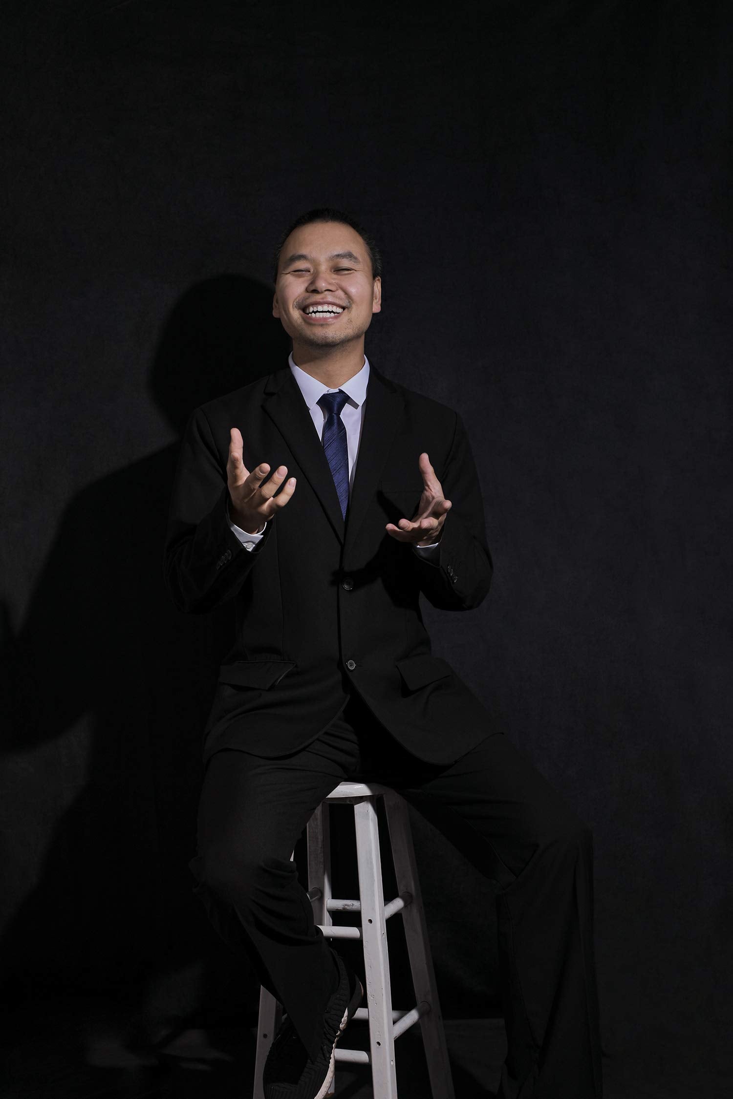 Kate 5Ft  7Ft Solid Black Backdrop Portrait Background For Photography Studio