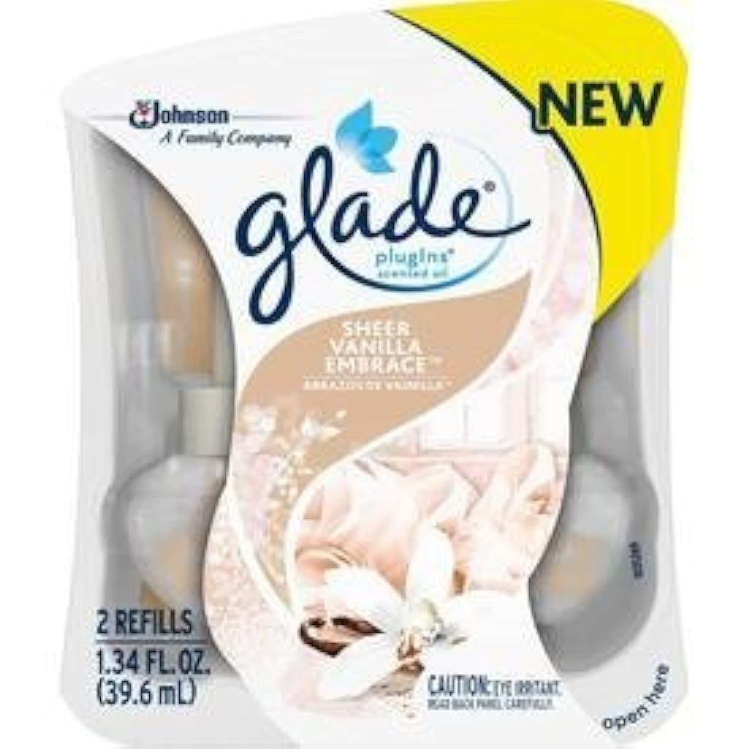 Glade Sheer Vanilla Embrace Glade Plugins Scented Oil   2 Refills (2 Pack)