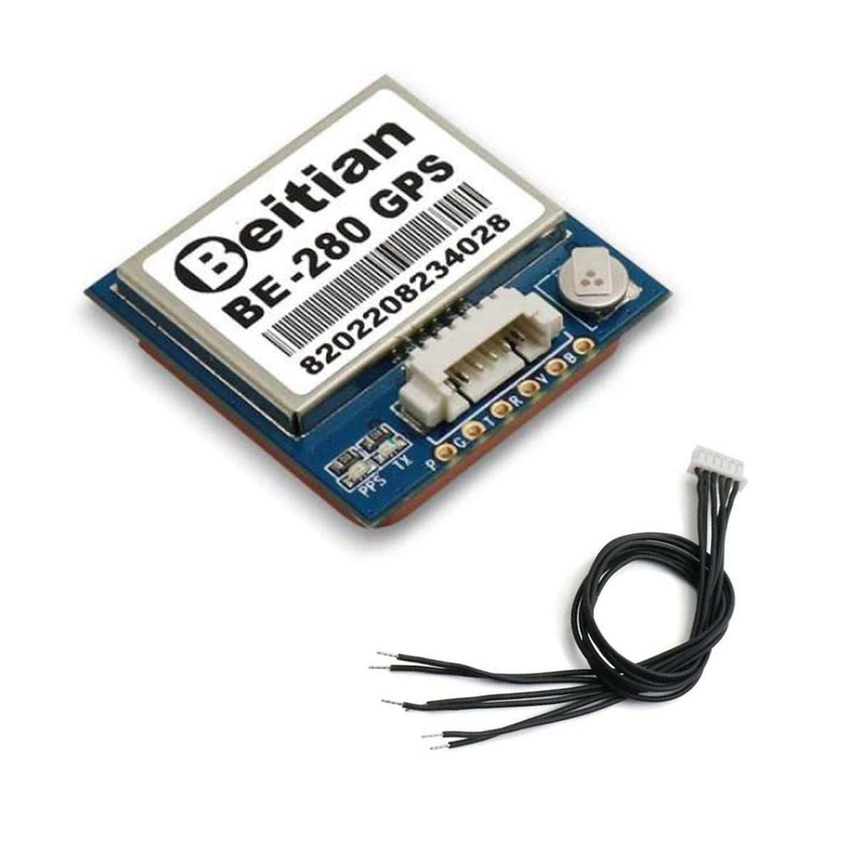 Geekstory BE-280 GPS Module M10050 Chip with Ceramic Antenna Positioning Tracking TTL Level 38400bps Beidou GPS Antenna for Arduino Raspberry Pi Aircraft Pixhawk APM Flight Controller