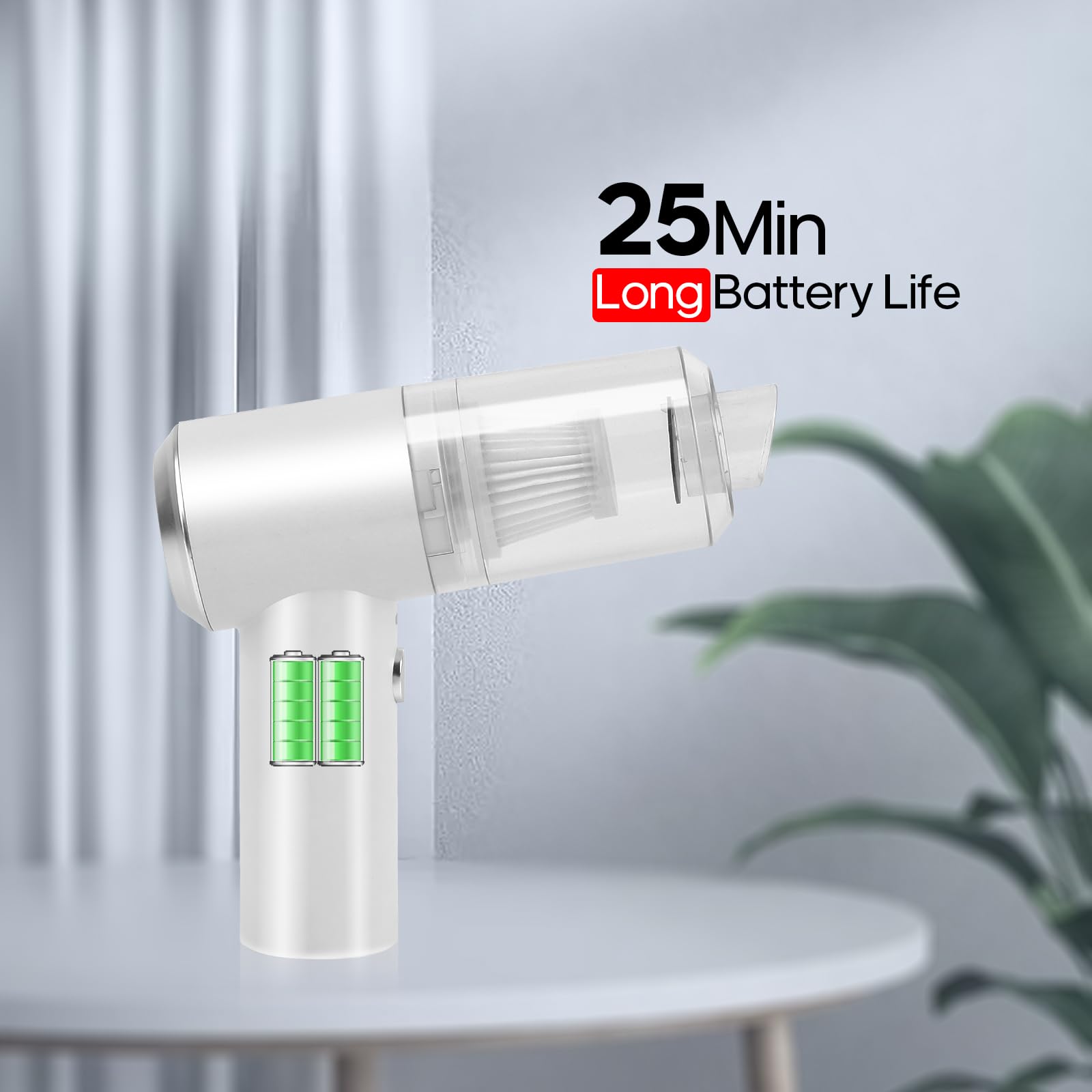 Auloea Mini Car Vacuum Cleaner(4500 Pa) Portable Cordless Rechargeable,Tiny Handheld Vacuum, Computer Hand Vacuum For Keyboard A