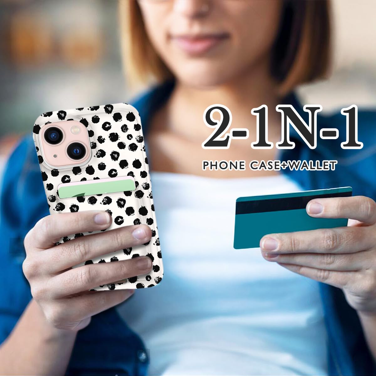 Petocase For Iphone 14 Case/Iphone 13 Case Card Holder Slot Ultra Slim Flexible Tpu Gel Rubber Soft Skin Silicone Protective Pho