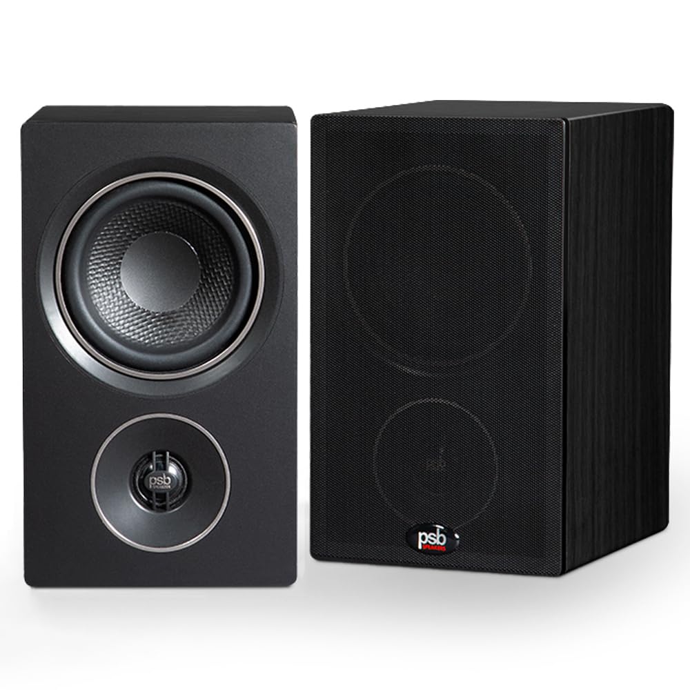 Psb Alpha P3 Compact Bookshelf Speaker   Black Ash (Pair)