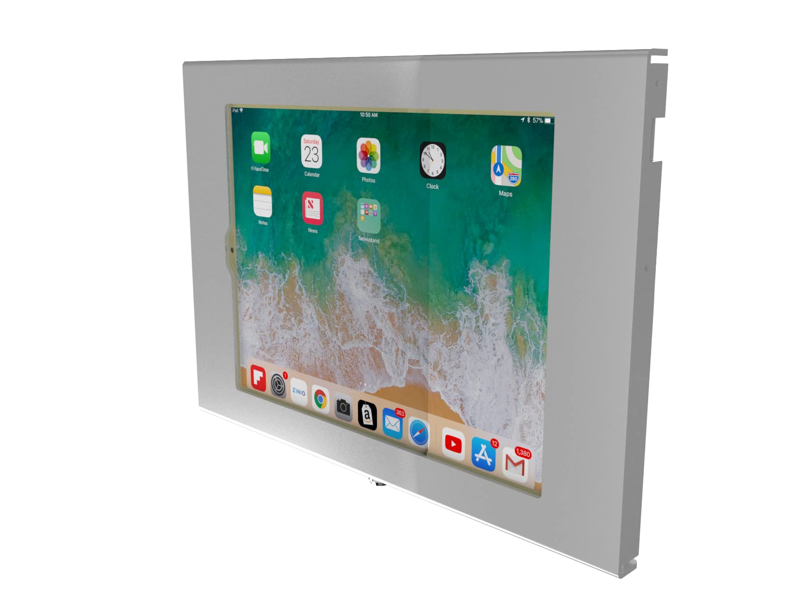 Tabcare Locking Security Metal Case For Apple Ipad Pro 12.9' 3/4/5/6 For Kiosk, Pos, Store, Show Display (White, Ipad Pro 12.9 3/4/5/6)