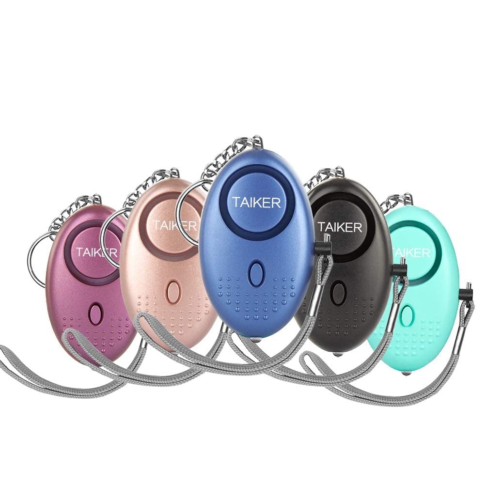 Personal Alarm For Women, 5 Pack 140Db Emergency Self Defense Security Alarm Keychain With Led Light For Women Kids And Elders