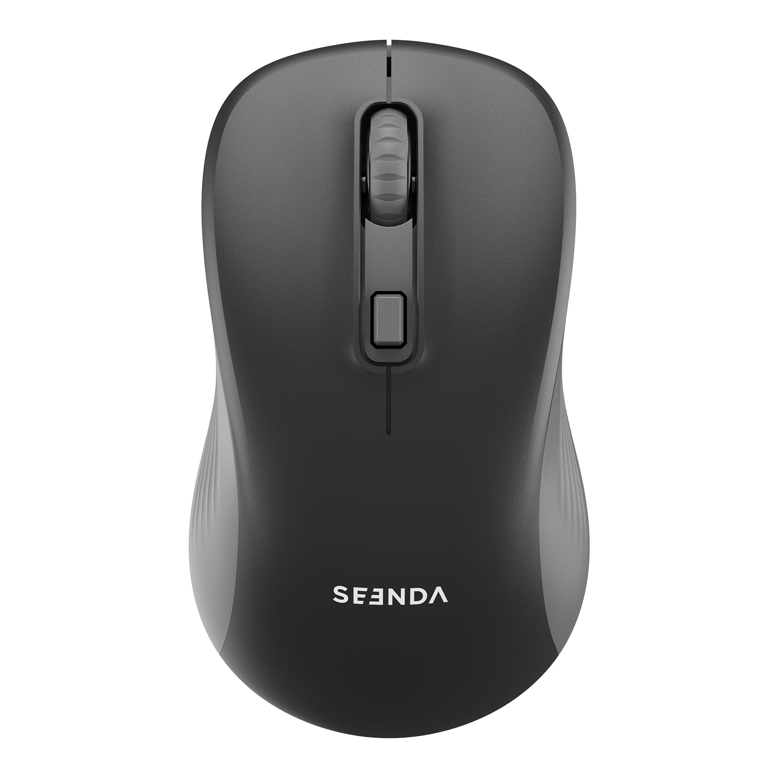 seenda Bluetooth Wireless Mouse, Dual Mode, Quiet 1600 DPI, Black