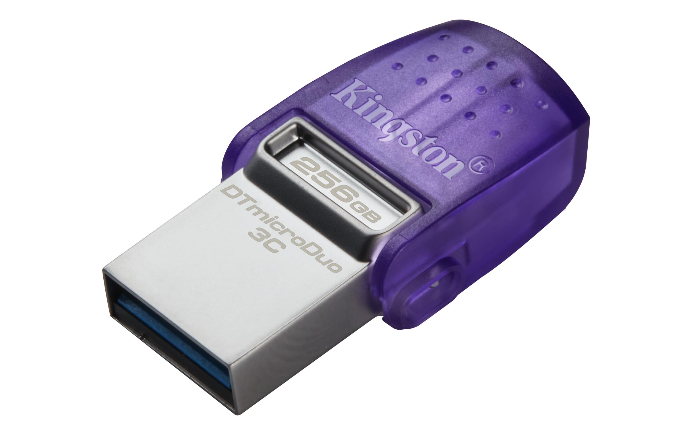 Kingston DataTraveler microDuo 3C 256GB USB-C & USB-A Flash Drive | Speeds up to 200 MB/s | USB 3.2 Gen 1 | Duo Connector | DTDU