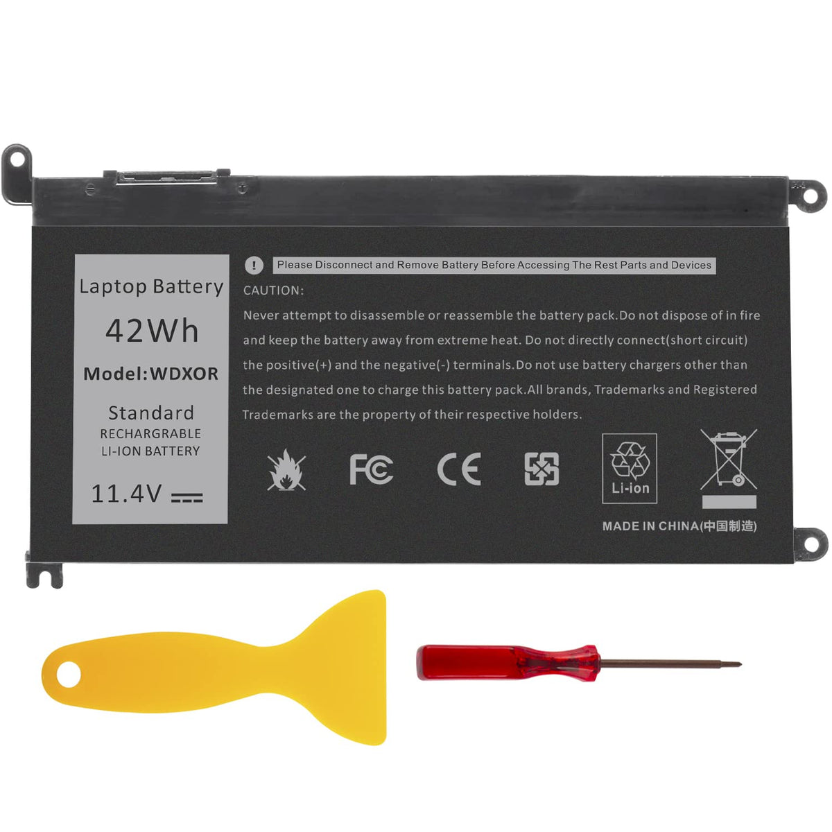 Tree.Nb Wdx0R Laptop Battery Replacement For Dell Inspiron 13 15 5000 7000 Series 5565 5567 5570 5578 7560 7570 7573 7579 5368 5