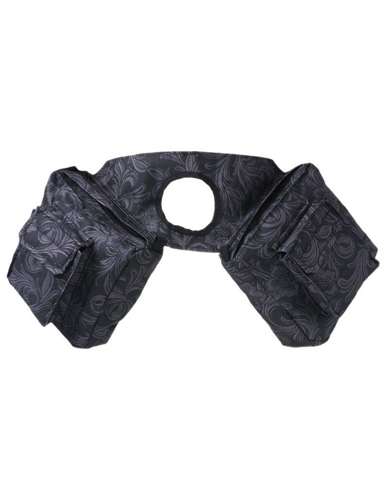 Tough 1 Insulated Horn Bag in Prints, Tooled Leather Black
