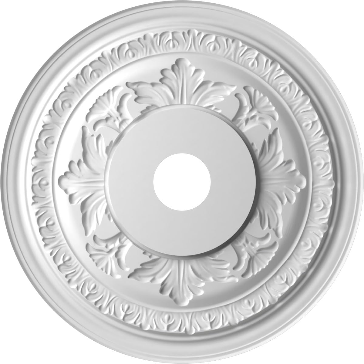 22Od X 3 1/2Id X 1P Baltimore Thermoformed Pvc Ceiling Medallion (Fits Canopies Up To 7 3/4), Metallic Dark Bronze