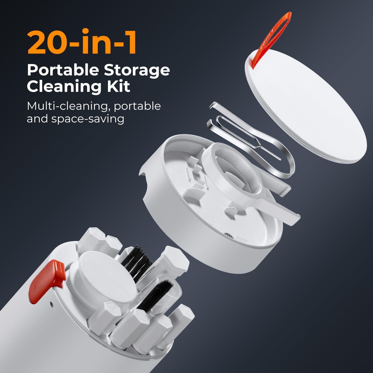 K&F Concept 20 In 1 Keyboard Cleaning Kit Laptop Cleaner, Multifunctional Electronic Device Cleaning Tool, For Iphone Airpods Ma