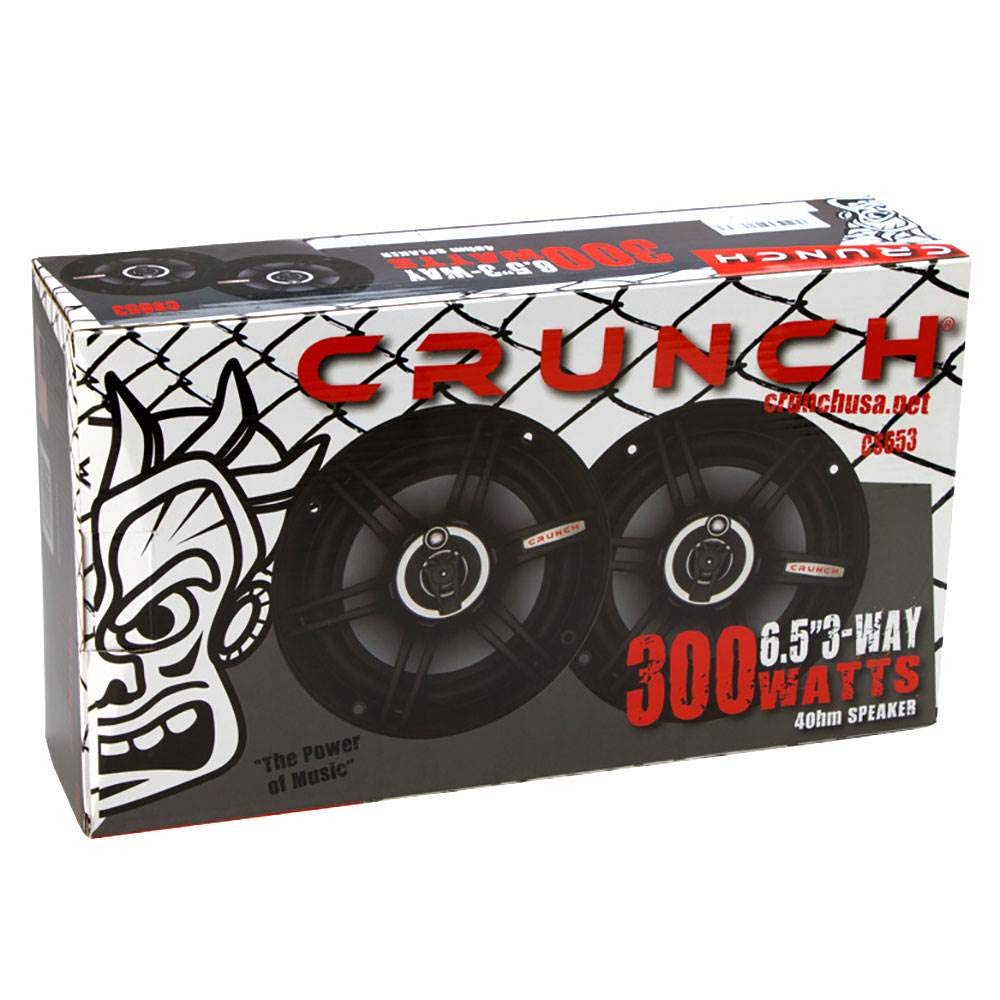 Crunch *Cs653* 6.5'' 3 Way Speaker 300W Max