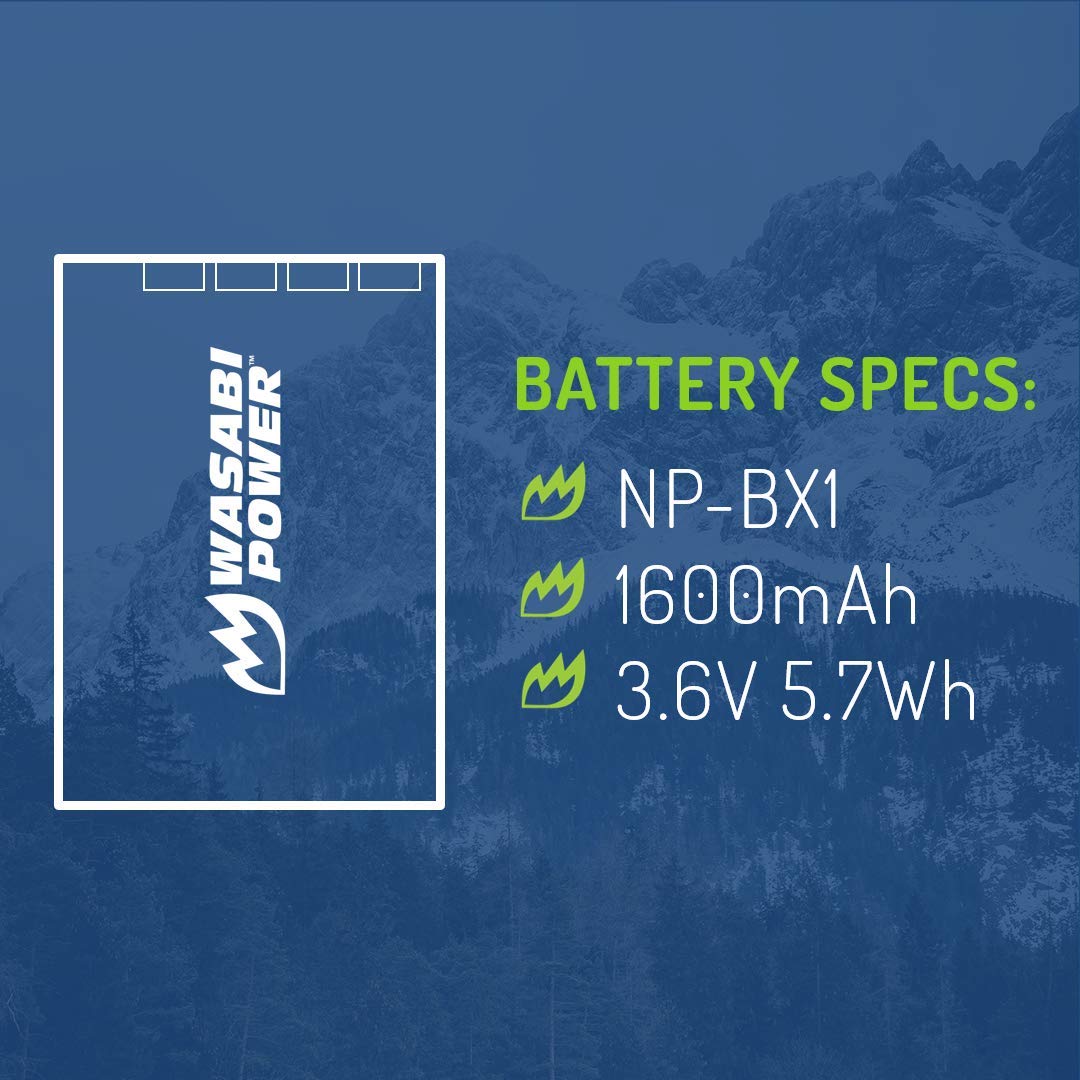Wasabi Power Battery For Sony Np Bx1 And Sony Cyber Shot Dsc H400, Dsc Hx50V, Dsc Hx300, Dsc Hx400, Dsc Rx1, Dsc Rx1R, Dsc Rx100