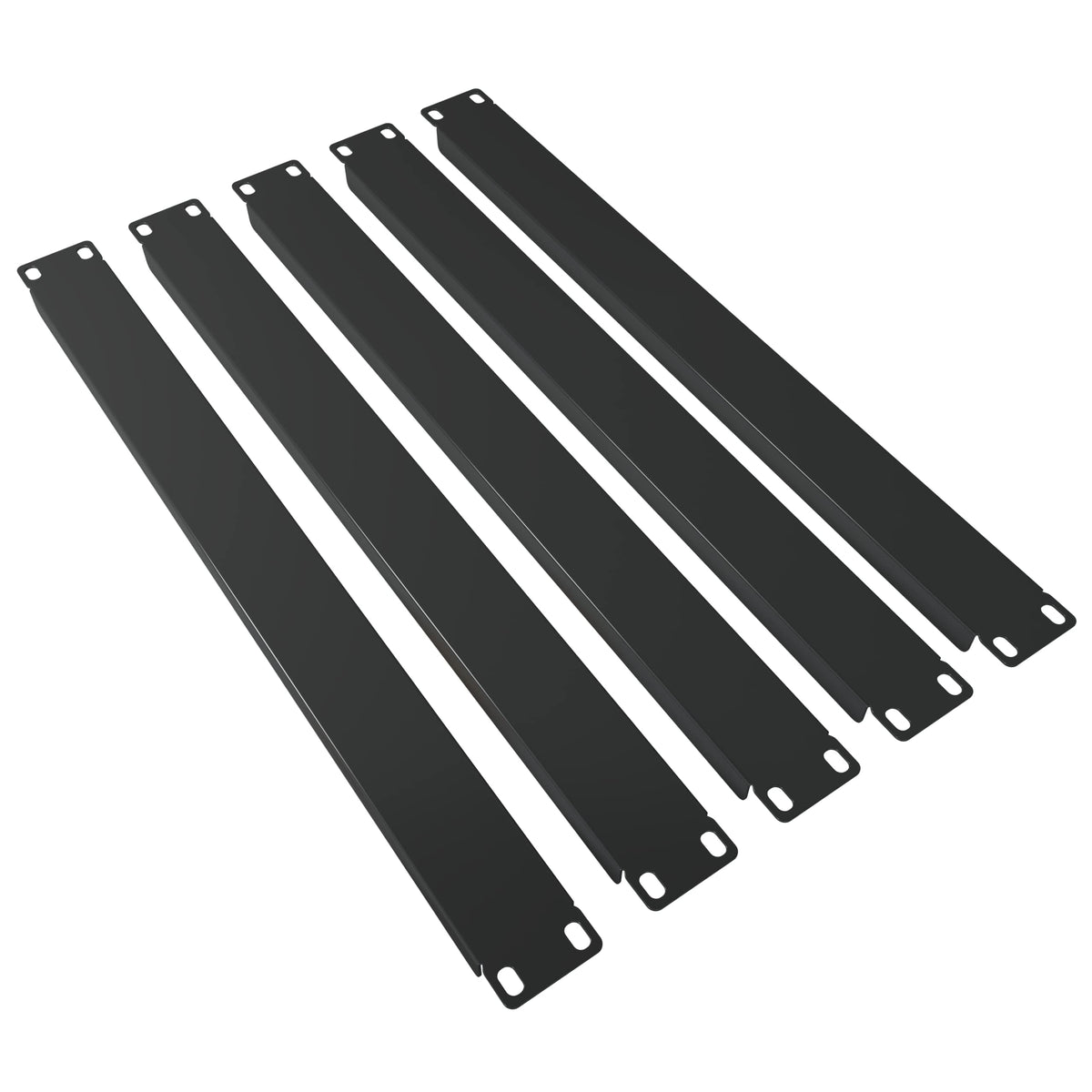 1U Blank Panel - (5 Pack) - Rackmount Accessories - Metal Spacer 19' Filler for Server Rack Cabinet Enclosure - Black Durable Steel - Tupavco TP1759
