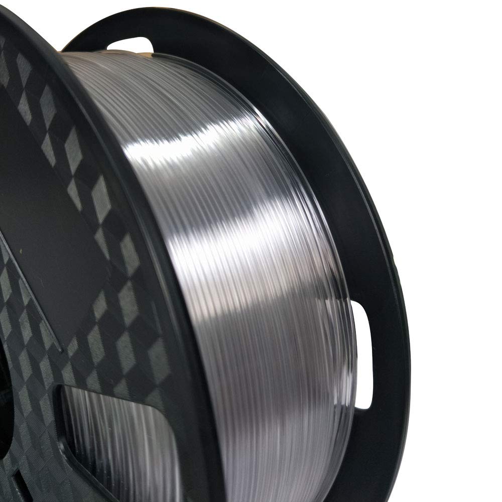 Transparent Clear Petg Filament 1.75 Mm 1Kg 3D Printer Filament 2.2Lbs Spool 3D Printing Materials Fit Most Fdm Printer Easy To