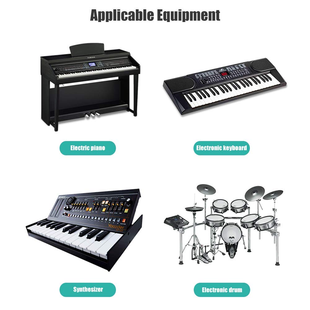 Ancable 15 Feet Usb B Midi Controller Cable Cord For Audio Interface, Piano, Midi Keyboard, Midi Controller, Mixer, Speaker, Ins