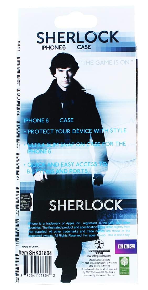 Sherlock Holmes Iphone 6 Hard Snap Case Wallpaper (Cream)
