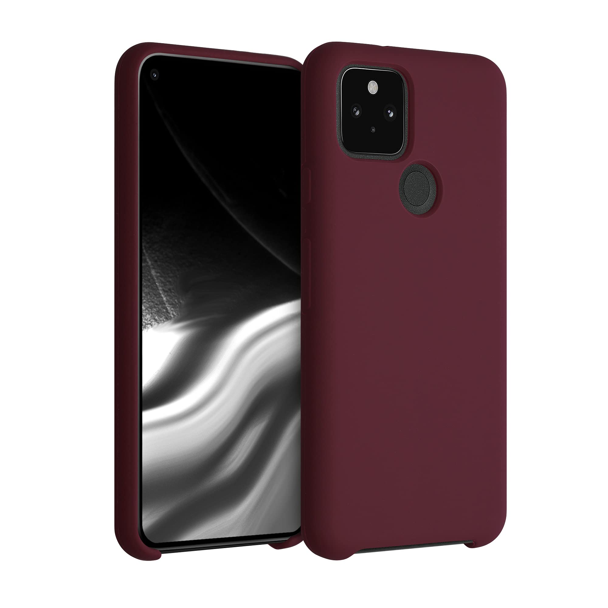 Kwmobile Case Compatible With Google Pixel 5 Case   Tpu Silicone Phone Cover With Soft Finish   Tawny Red