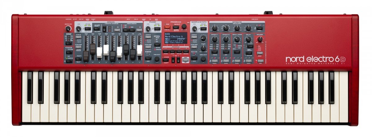 Nord Electro 6D 61 Stage Piano, 61 Note Semi Weighted Waterfall Keybed