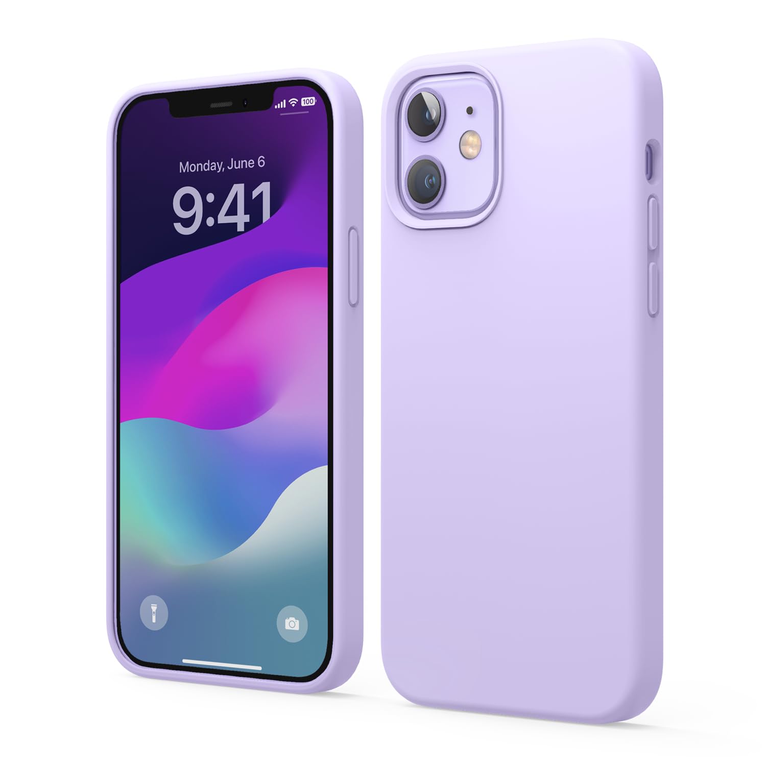 Elago Compatible With Iphone 12 Case, Iphone 12 Pro Case, Liquid Silicone Case For Iphone 12, Case For Iphone 12 Pro 61 Inch Lav