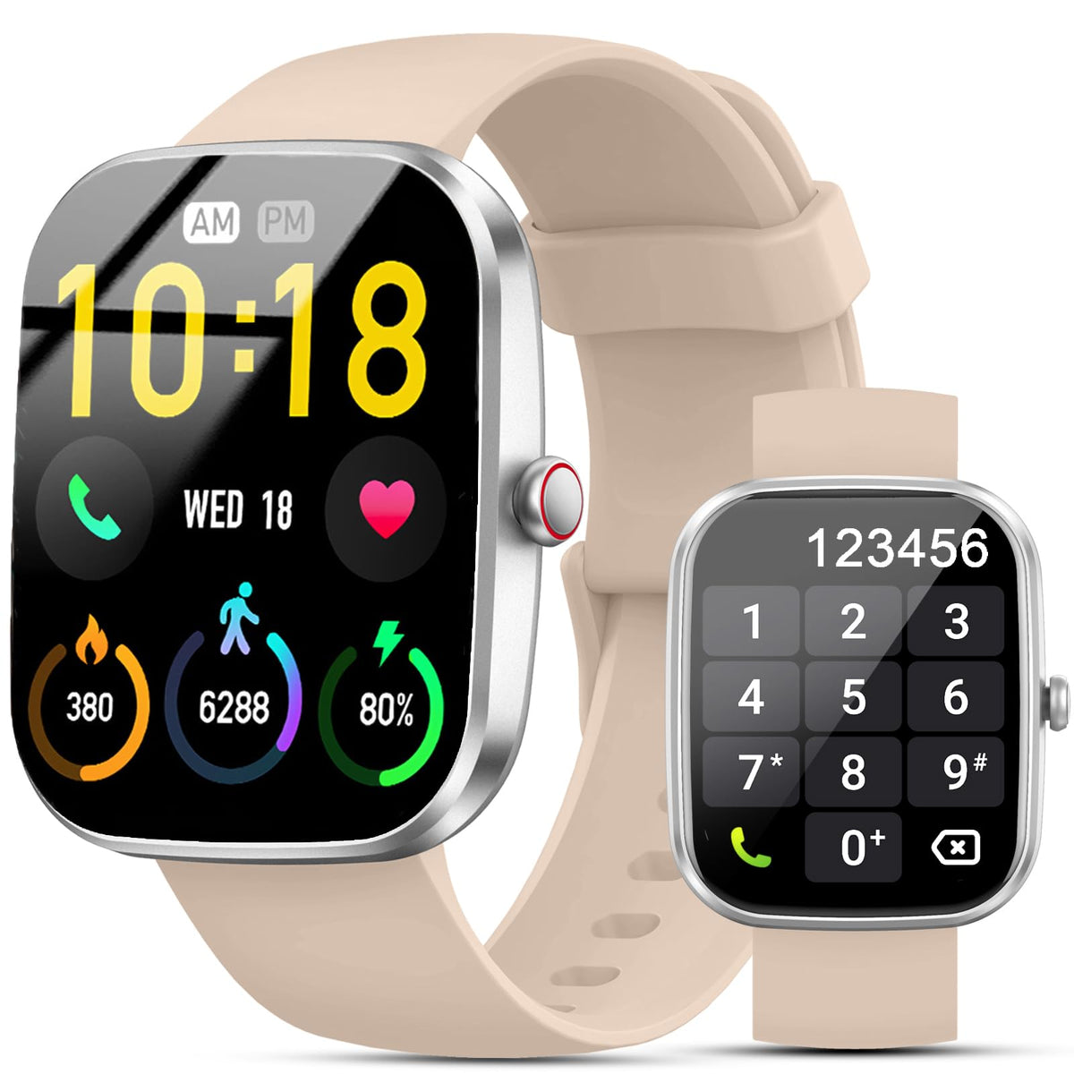 Smart Watch, 1.91 '' Hd Smartwatch For Men Women (Answer/Make Call), Fitness Tracker With 100+ Sport Modes, Ip68 Waterproof, Hea