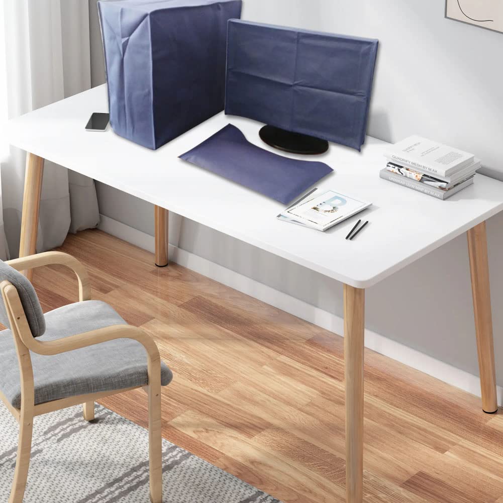 3Pcs Computer Dust Cover Set Monitor + Keyboard+ Computer Host Pc Dust Proof Computer Covers Case Computer Dust Cover For Deskto