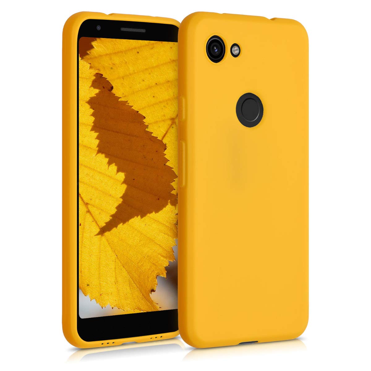 Kwmobile Case Compatible With Google Pixel 3A Case   Soft Slim Protective Tpu Silicone Cover   Honey Yellow