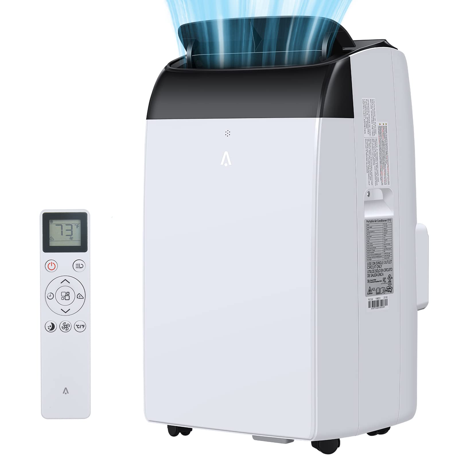 Adoolla 14000 BTU Portable Air Conditioner, 3-in-1 Air Conditioners with Fan and Dehumidifier Function, Energy Savings, Cools 75