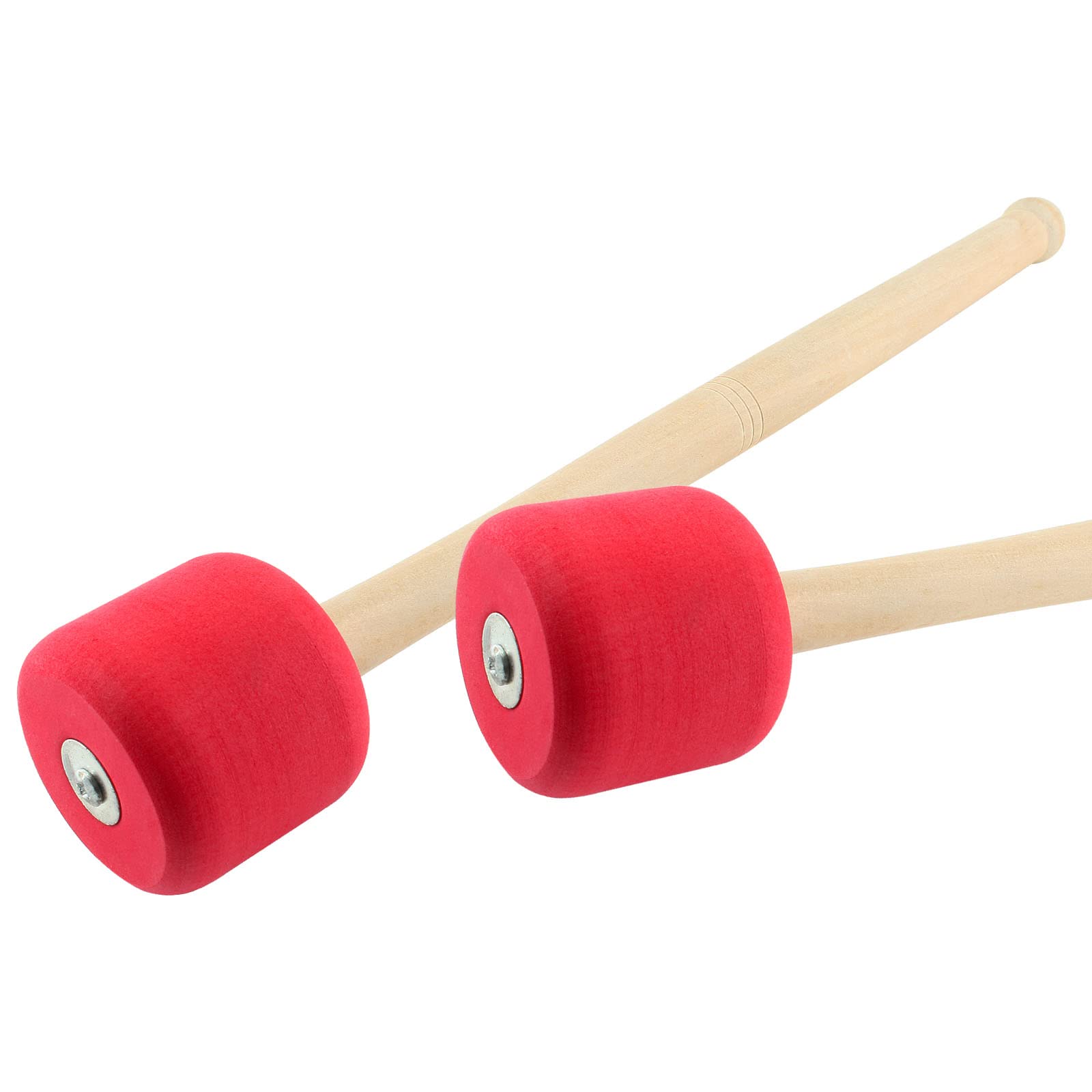 Jiozermi 2 Pcs Drum Mallet 12.8 Inches Length, Hard Foam Rubber Drum Stick, Anti Slip Bass Percussion Sticks, Instrument Band Ac