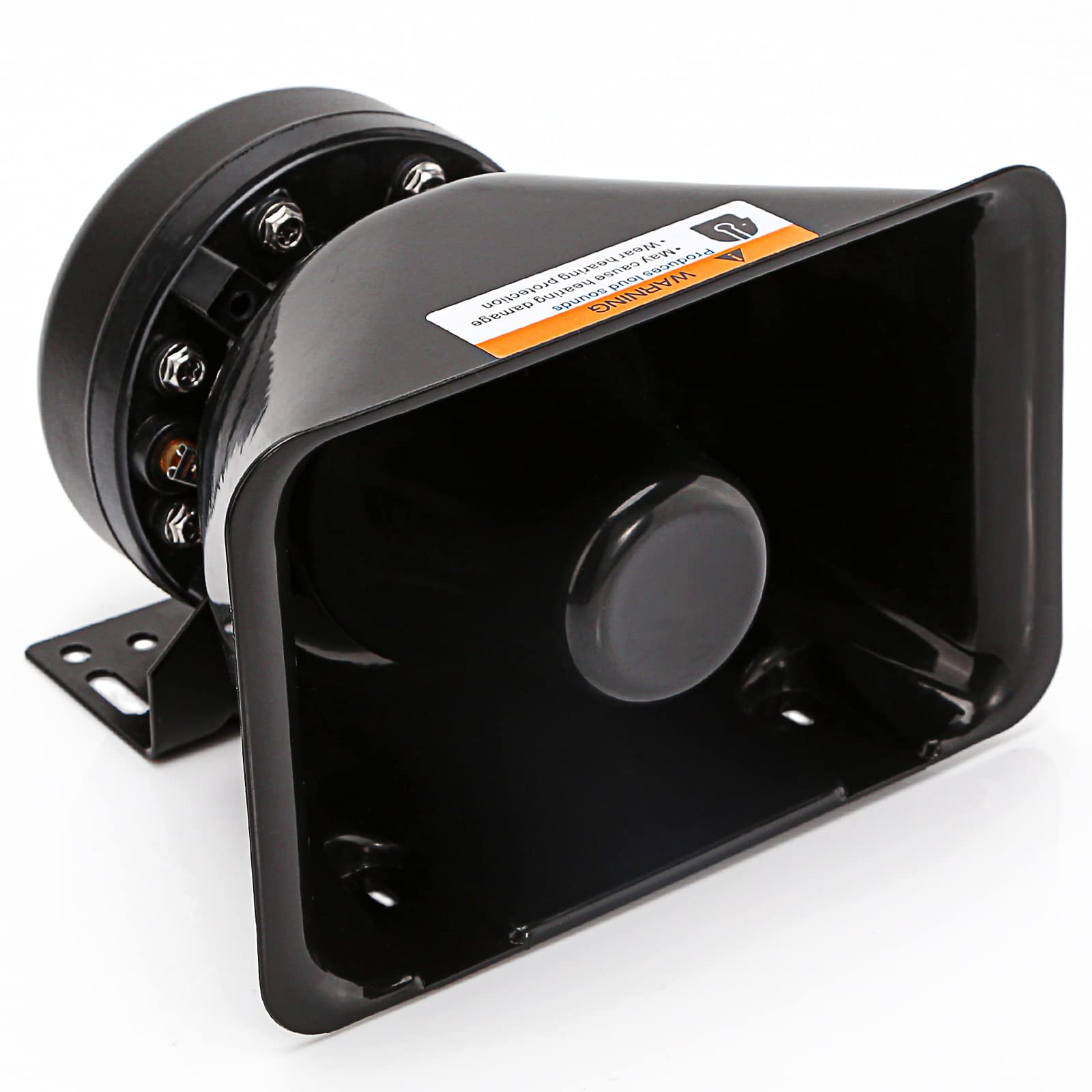 Booyu 200 Watt Rectangle High Performance Pa Siren Horn Speaker [8 Ohms] [125 135 Db] [Ip66 Waterproof] [Compatible With 100 200