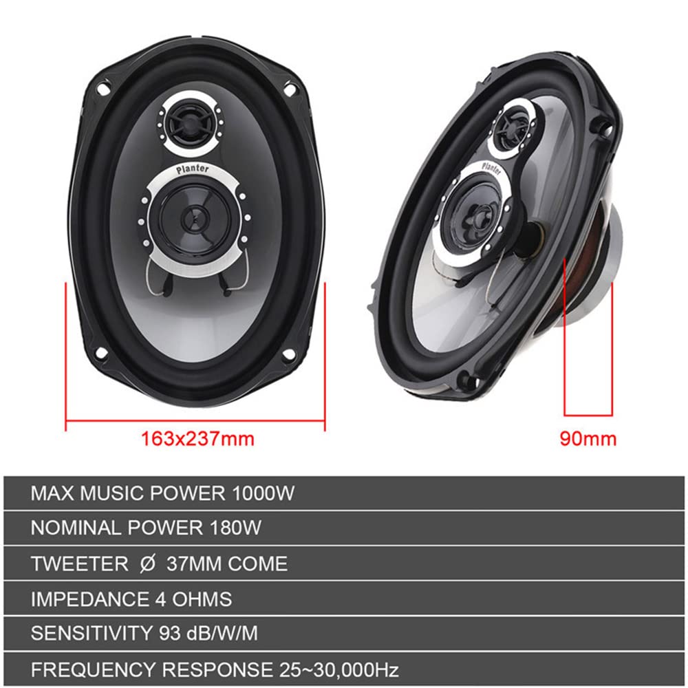 Car Audio Ts G6941R 6X9 Inch 2 Way 1000W Watt Max Car Stereo Speakers   Pair