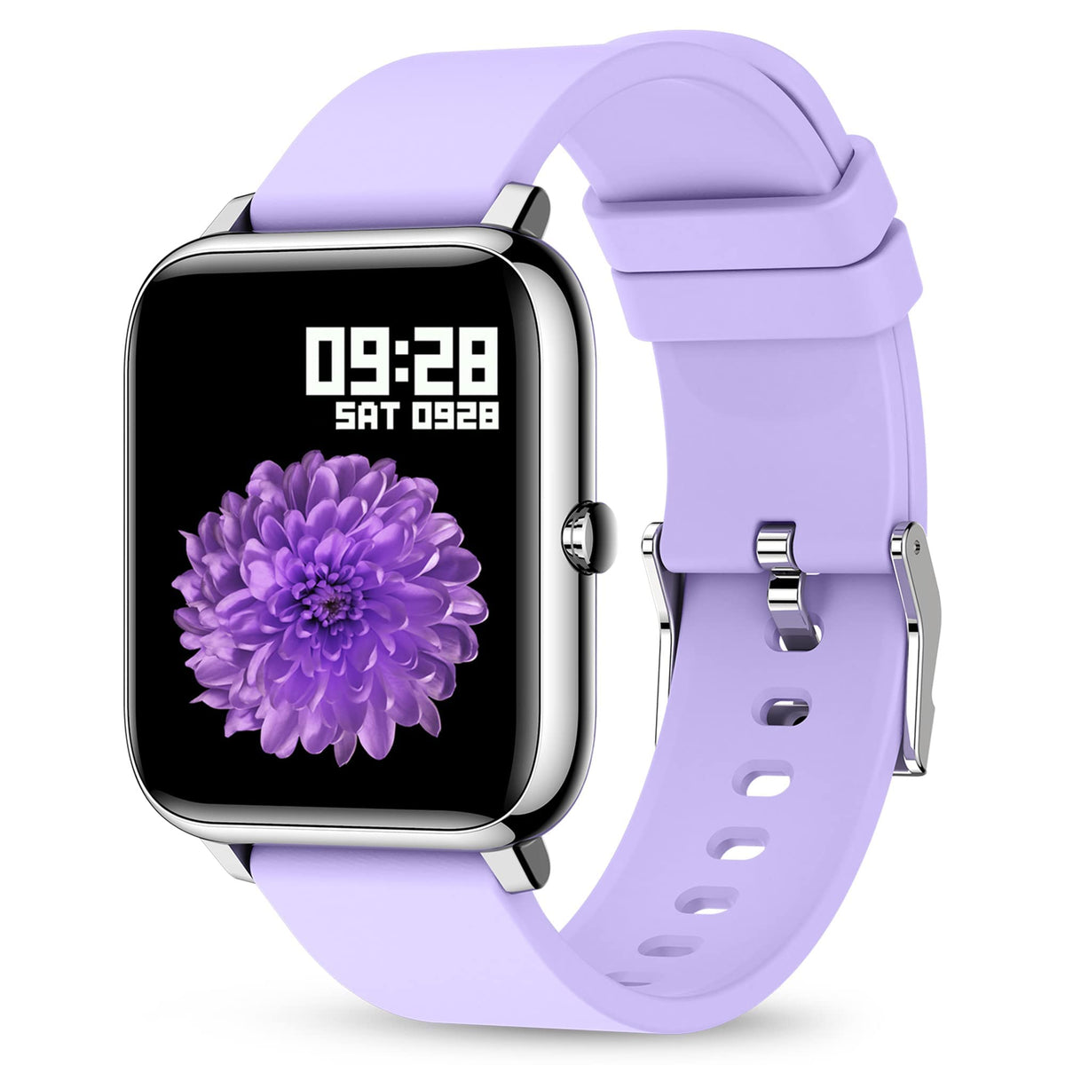Kalinco Smart Watch, Fitness Tracker With Heart Rate Monitor, Blood Pressure/Oxygen Tracking, 1.4 Inch Touch Screen Smartwatch F