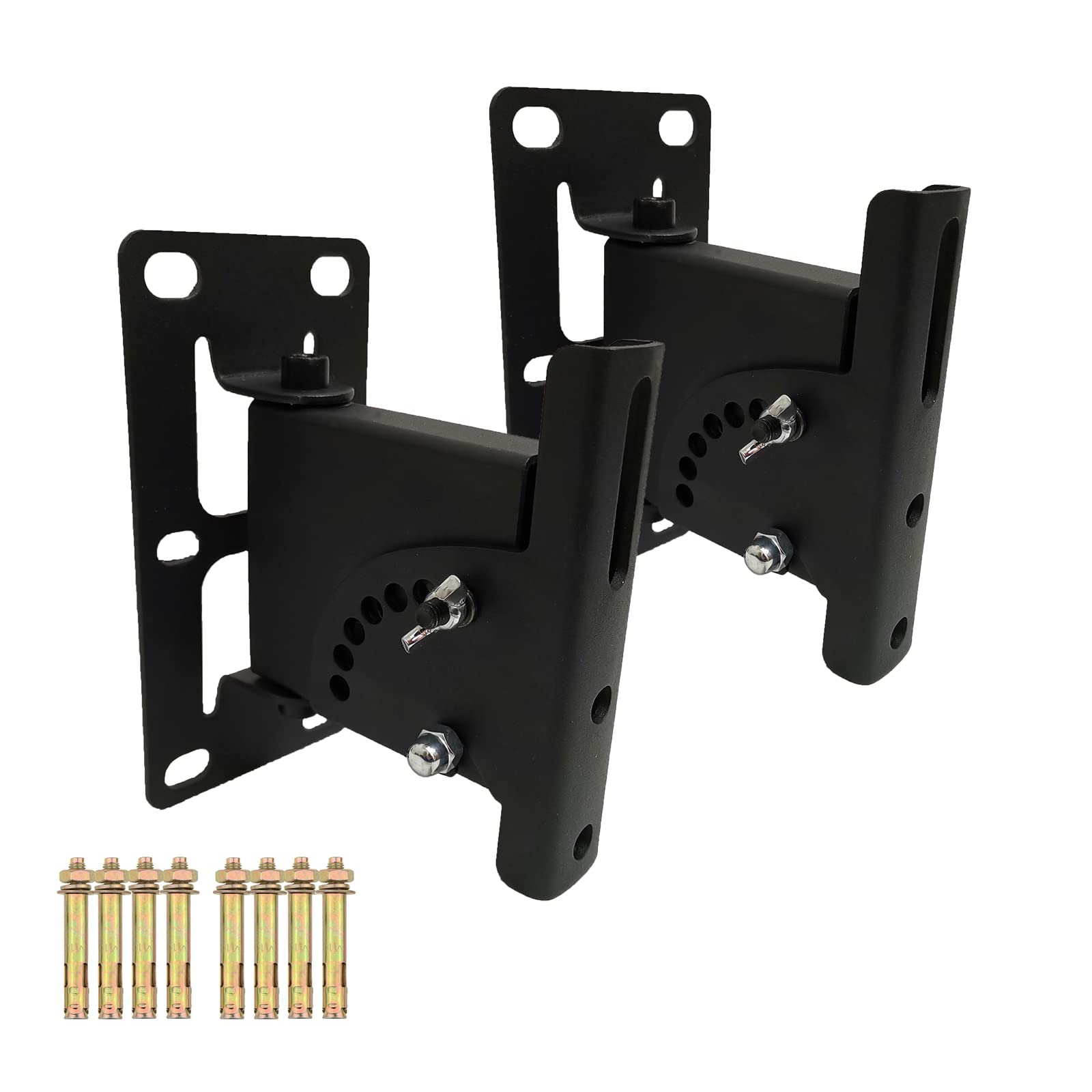 Howonder My 26 Speaker Wall Mounts, Wall Speaker Mount Bracket Compatible With Bookshelf Speaker,Pa Speakers,Column Speakers (2 