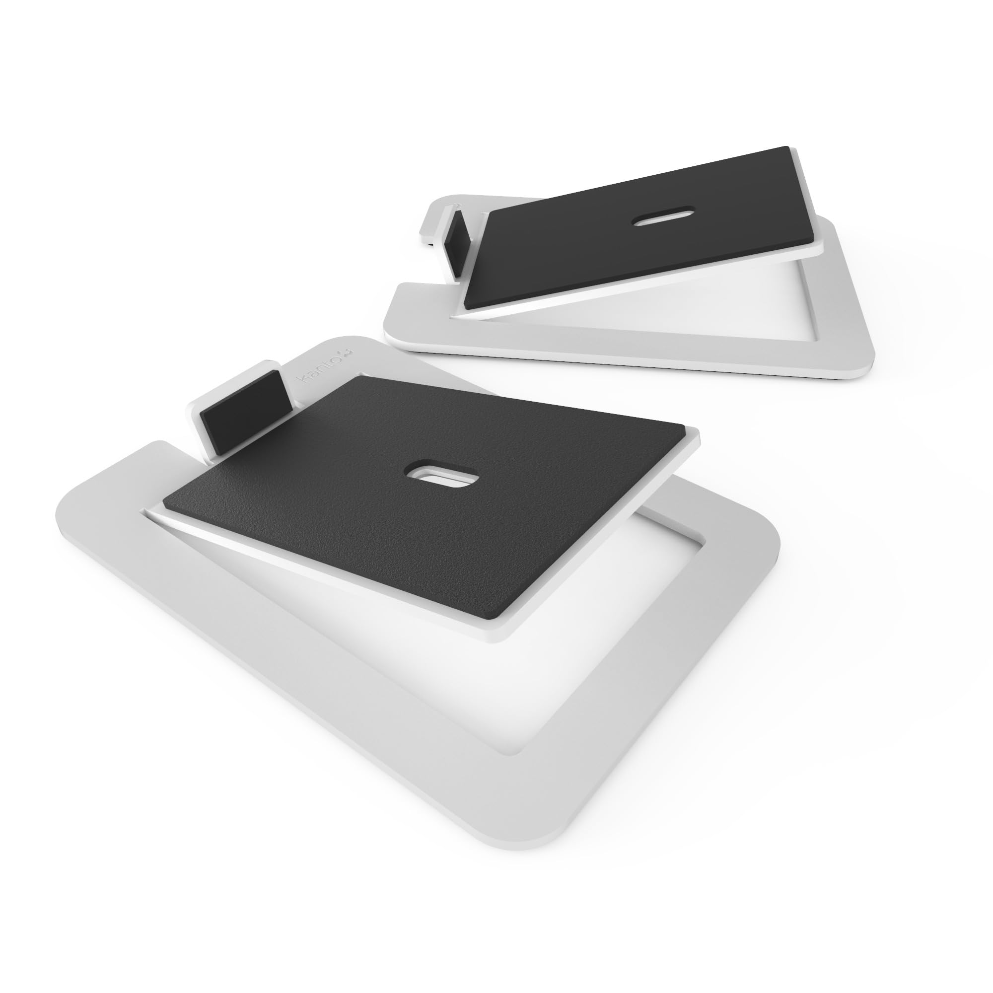 Kanto S6W Metal Speaker Stands For Large Speakers, White   2 Pack, 20 Lbs Capacity