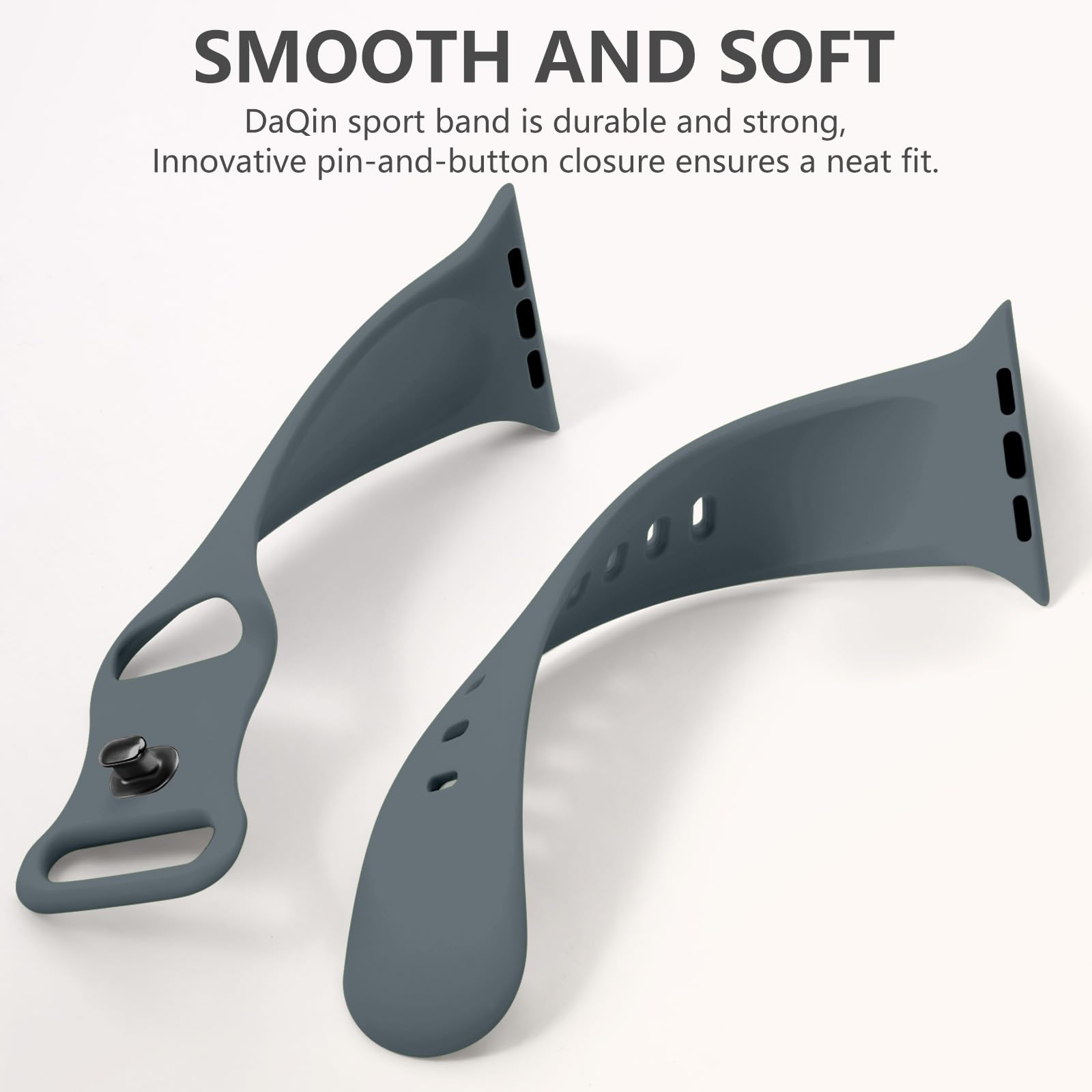 Daqin Sport Band Compatible With Apple Watch Band 44Mm 45Mm 46Mm 49Mm 40Mm 38Mm 41Mm 42Mm Women Men,Soft Silicone Waterproof Rep