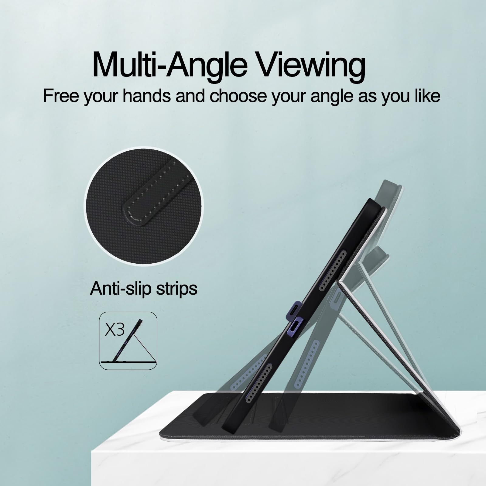 Anpredo Case For Ipad 5Th/6Th Generation 9.7 Inch 2018/2017 With Auto Wake/Sleep, Magnetic Clasp, Premium Pu And Soft Tpu Cover