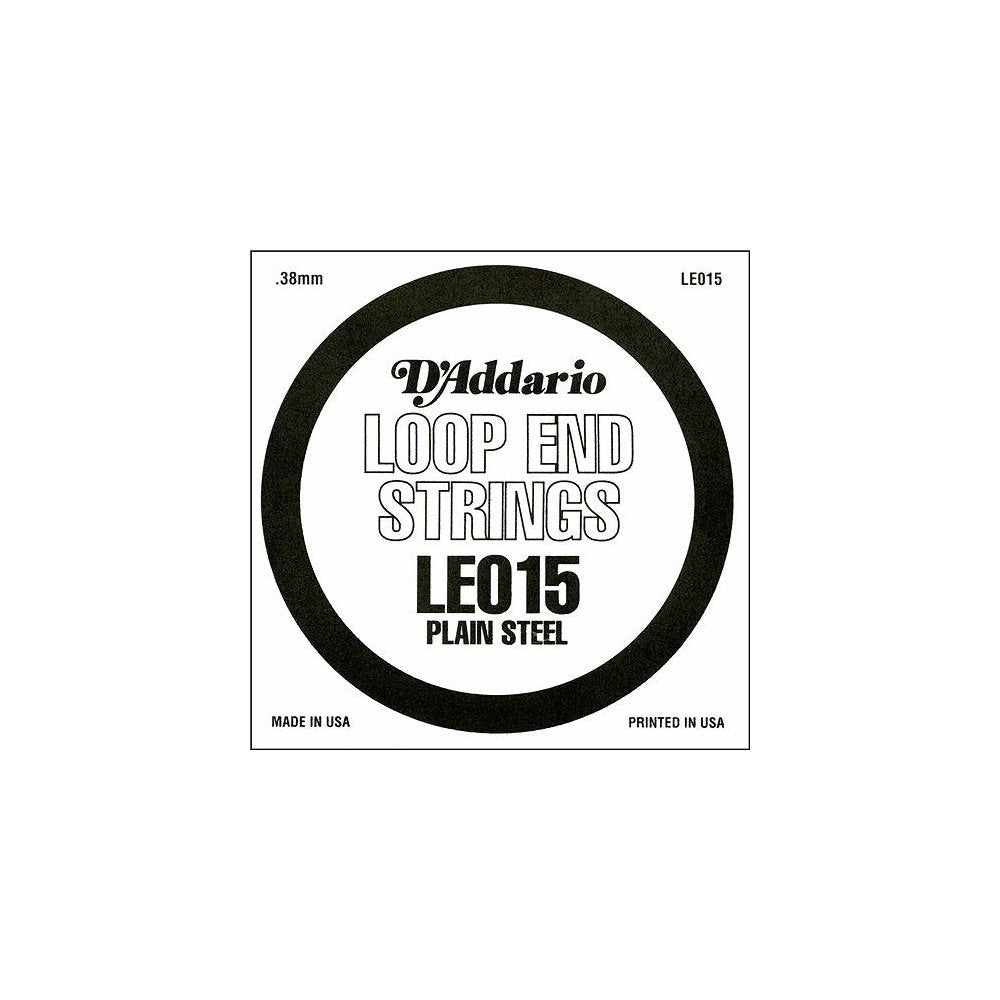 Loop End String Protector DAddario LE015 Plain Steel Loop End Single String, .015 – Electroeshop