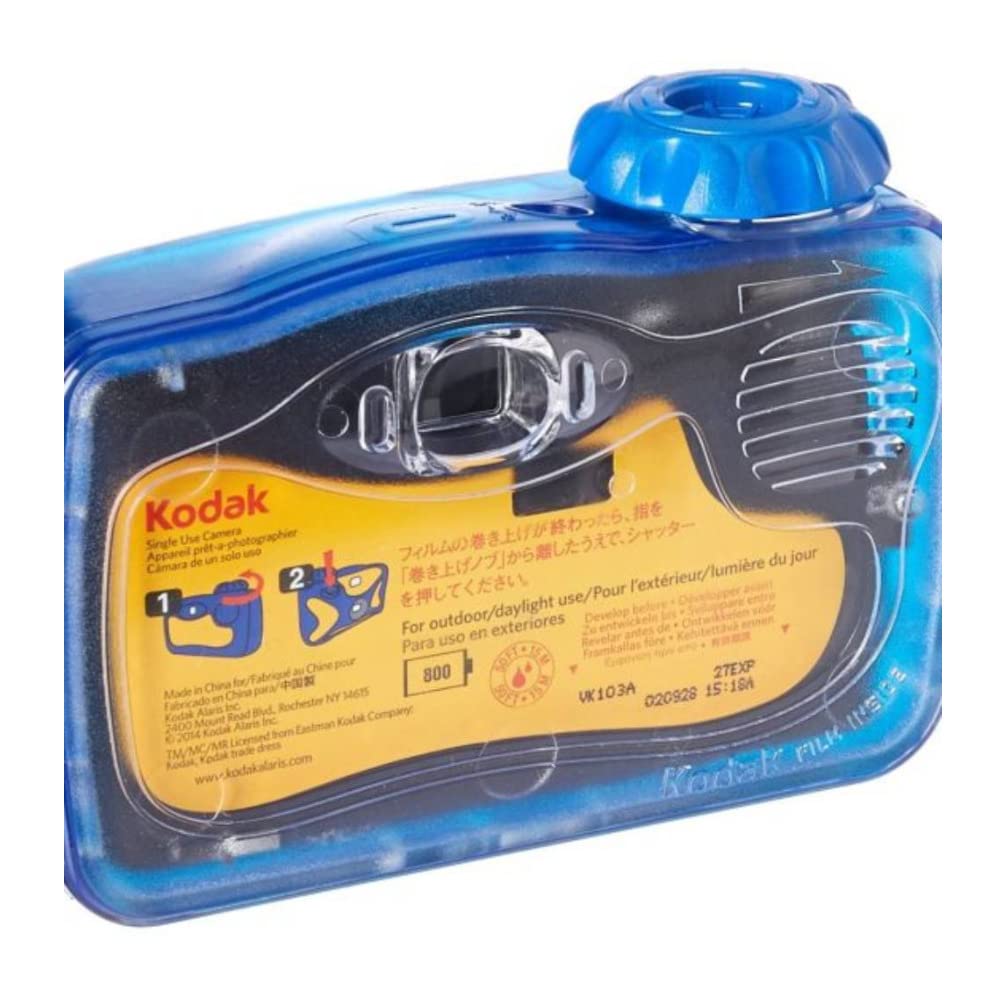 Kodak Sport Underwater Single-Use Disposable Camera With 800 Speed 27-Exposure Film (10-Pack)