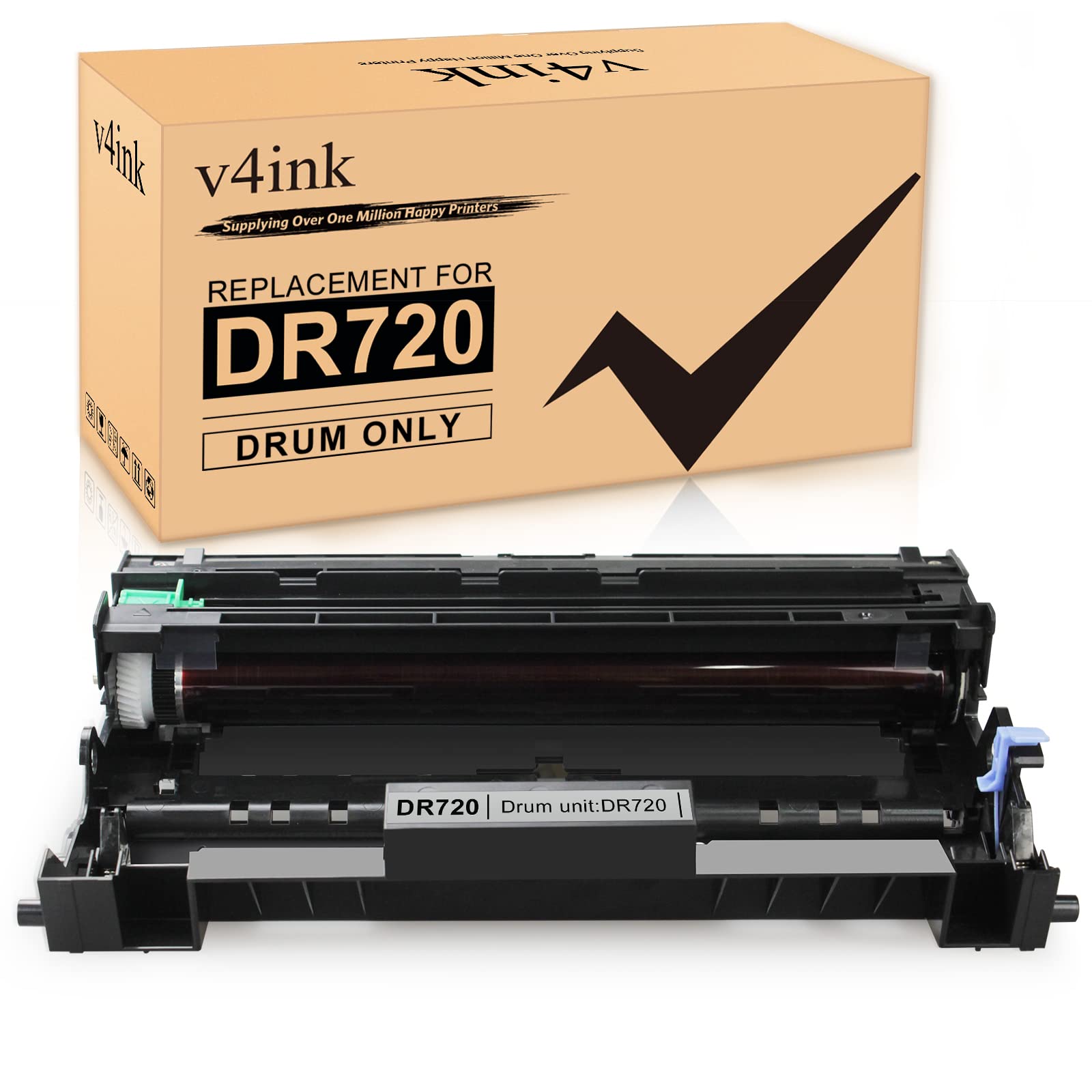 V4Ink Compatible Drum Unit Replacement For Brother Dr720 (1 Pack) Work With Dcp 8110 Dcp 8150 Dcp 8155 Hl 5440 Hl 5450 Hl 5470 H