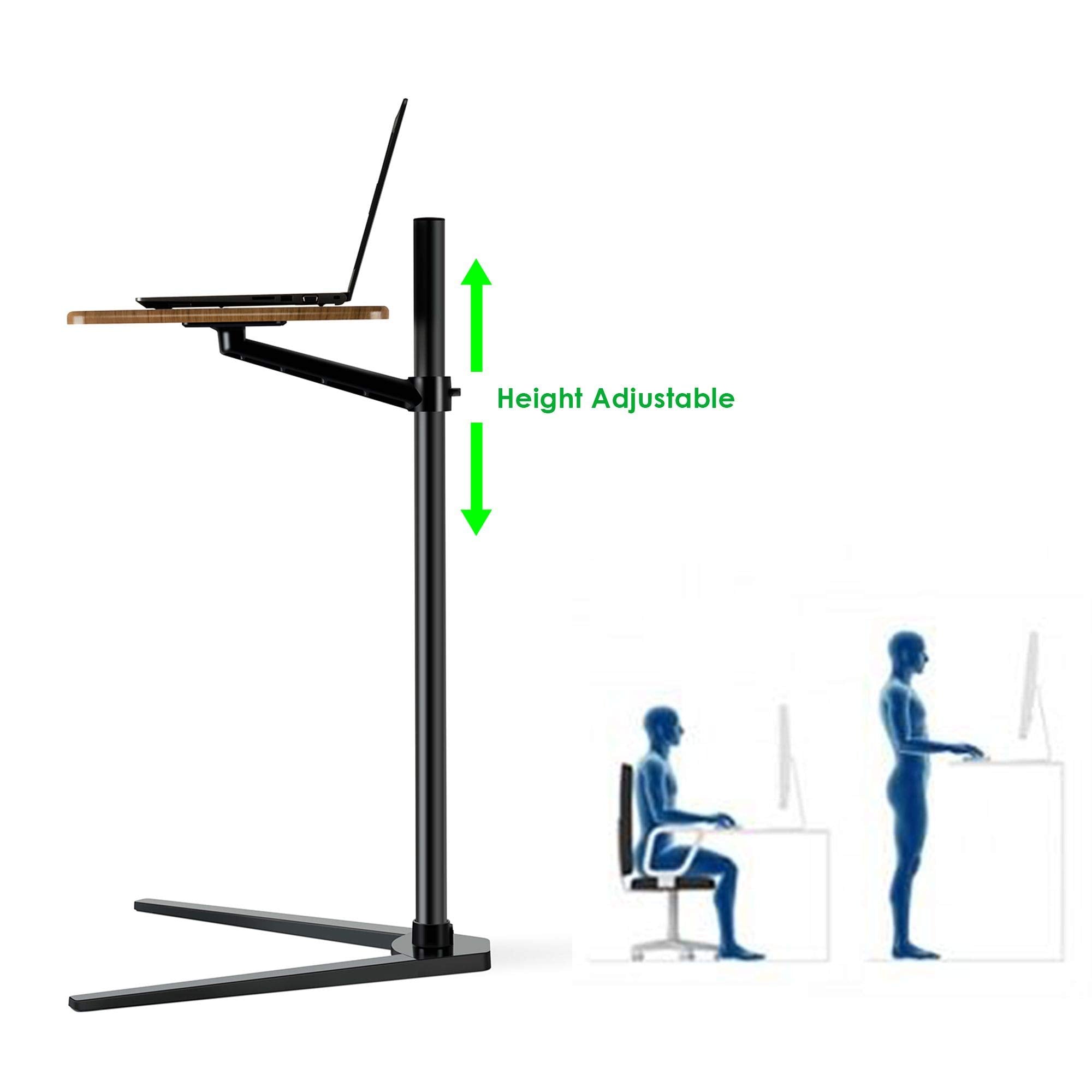 Magichold Floor Stand For Laptop Aluminum Height Adjustable Table For Bed Sofa,Compatible With Macbook,Laptop Notebook,Tablets,I