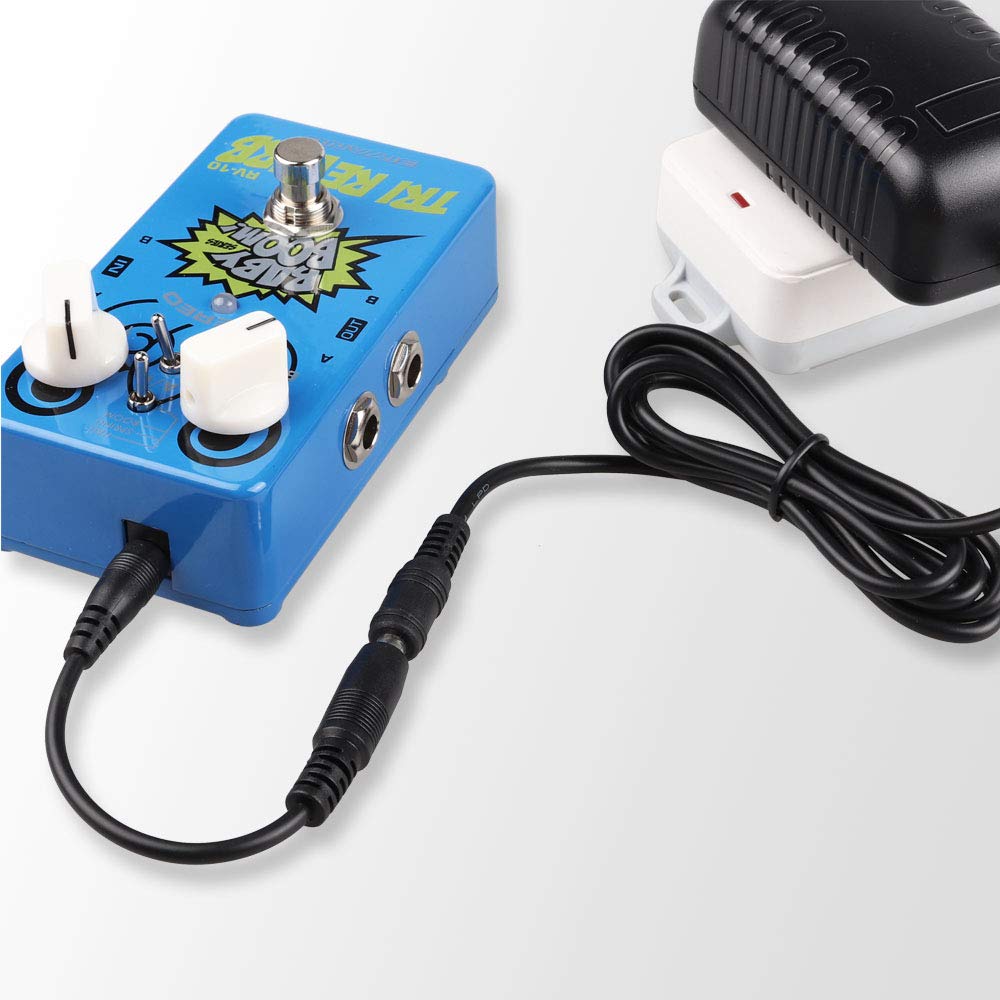 Mr.Power Reverse Polarity Converter Cable 5.5 X 2.1 For Keyboard Guitar Effect Pedal (1 Pcs)