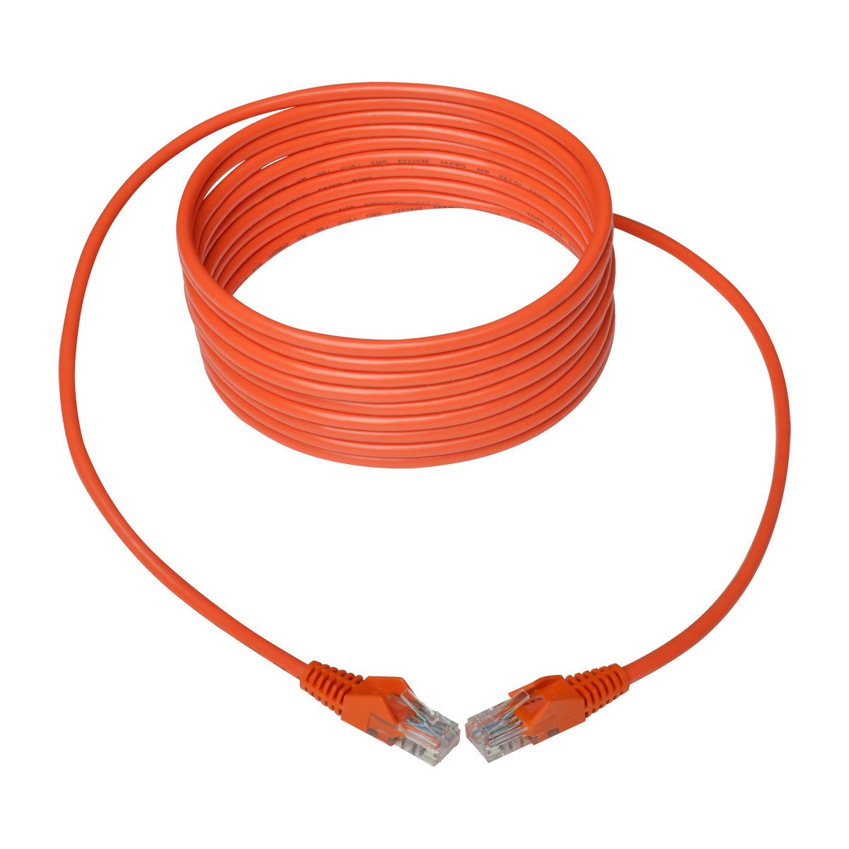 Tripp Lite 14Ft Cat5 Cat5E Snagless Molded Patch Cable Utp Orange Rj45 M/M 14 (N001 014 Or)