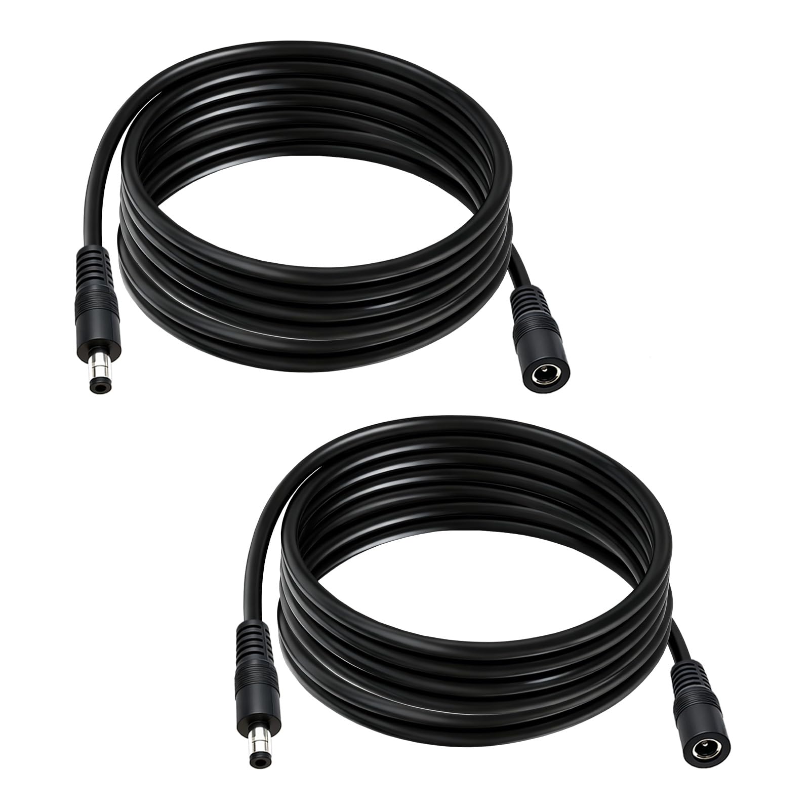 14AWG DC 5.5mm x 2.1mm Power Extension Cable, 9.8FT, 2Pack