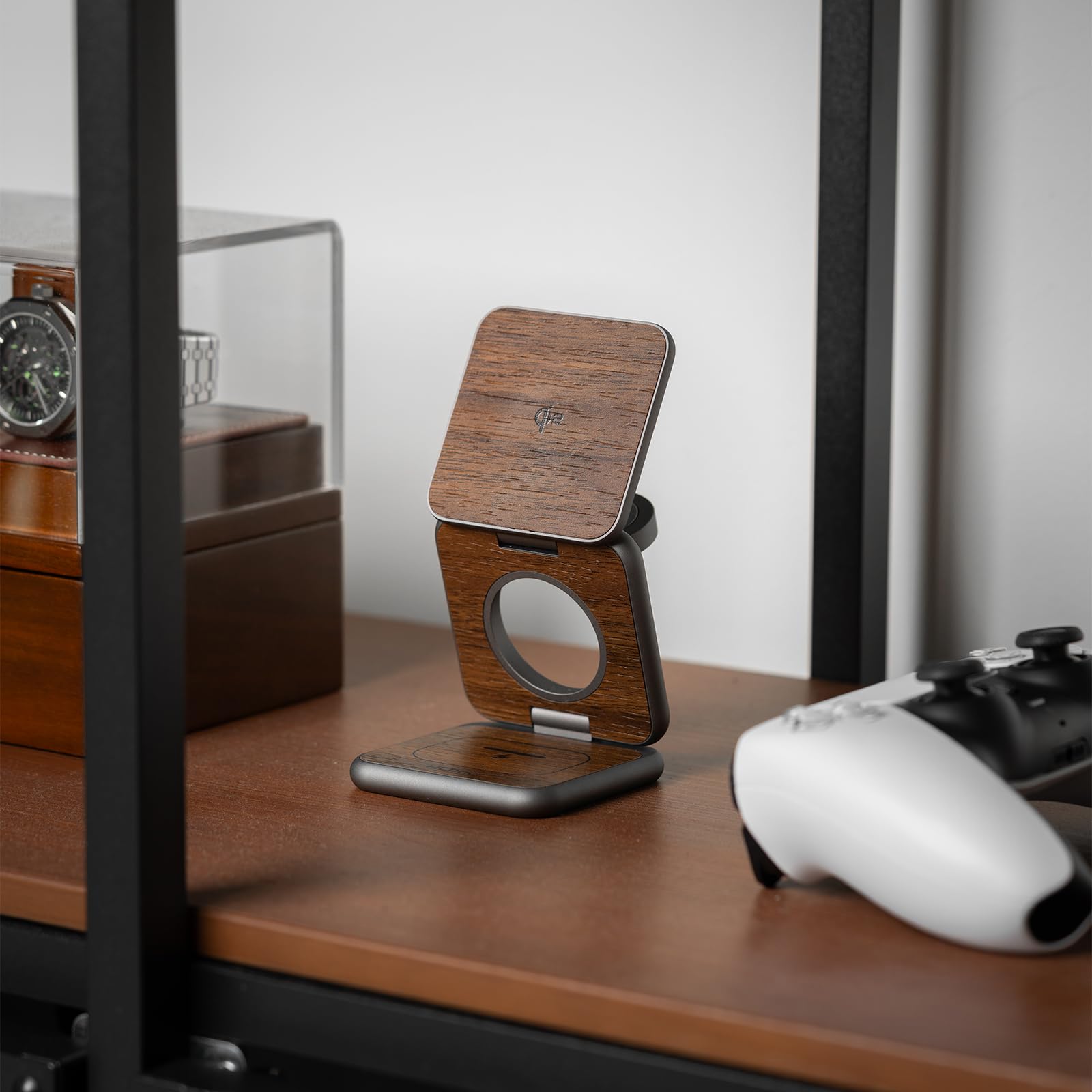 Ku Xiu X40Q Qi2 Certified 3-In-1 Wireless Charging Station, 15W Foldable Wireless Charger For Iphone 16/15/14/13/12, 5W Fast Cha