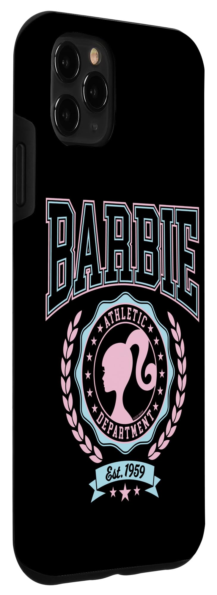 Iphone 11 Pro Max Barbie   Varsity Athletic Department Silhouette Logo Case