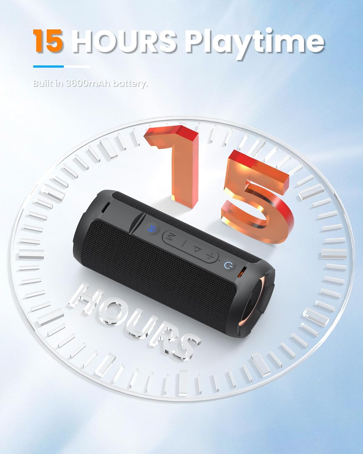 Notabrick Bluetooth Speakers, 40W Dsp Speaker Bluetooth Wireless With Light, Ipx7 Waterproof Speaker, Deep Bass, Power Bank, Tf/Aux/Usb, For Outdoor Home Show