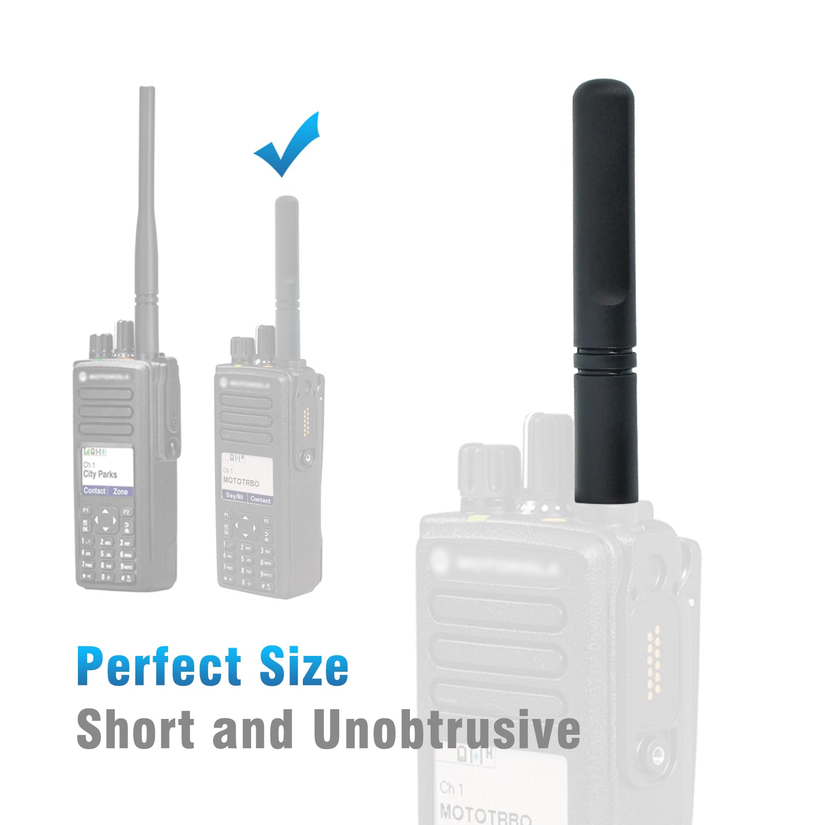 2 Pcs Pmae4071 Uhf Stubby Antenna 403 527Mhz For Motorola Xpr3300E Xpr3500E Xpr7350E Xpr7550E Xpr3000 Xpr3000E Xpr7000 Xpr7000E