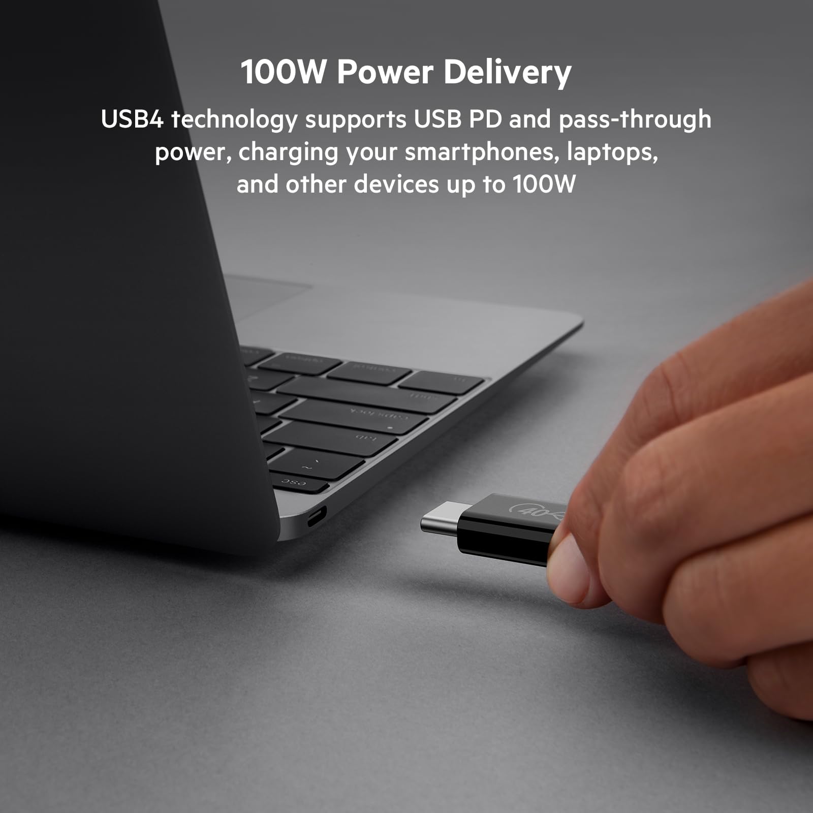 Belkin Thunderbolt 4 Cable (1M, 3.3ft Power Cable), USB C to USB C Cable w/ 100W Power Delivery, USB 4 Compliant, Compatible with Thunderbolt 3, MacBook Pro, eCPU & More   Intel Thunderbolt Certified