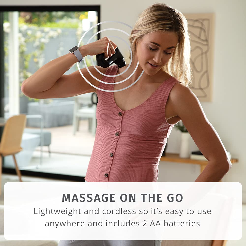 Homedics Portable Full Body Vibration Massager, Effective Targeted And Full Body Massage, High & Low Intensity Levels, Ergonomic